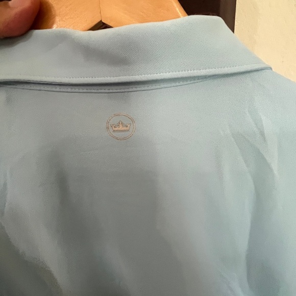 Peter Millar Polo Shirt Mens XL Blue Crown Crafted Short Sleeve‎ Golf - Picture 4 of 6